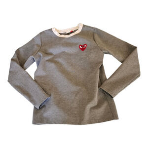 Zero + Us XS Gray Long Sleeve Pullover Shirt